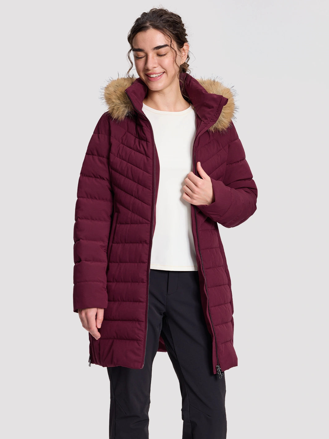 Women's Waterproof Long Puffer Coat PIONEER CAMP