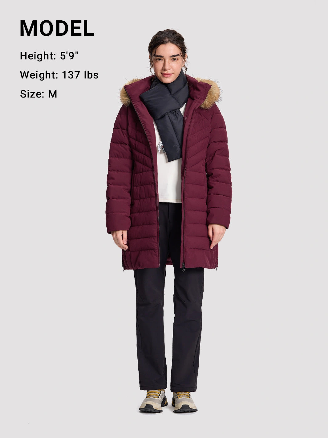 Women's Waterproof Long Puffer Coat PIONEER CAMP