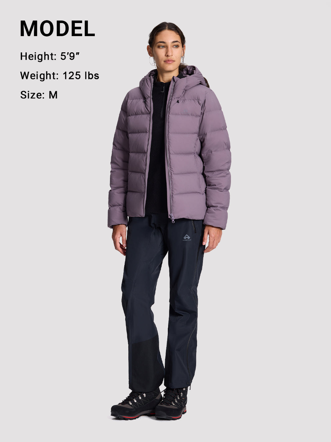 POLARIS Women's 800 Fill Goose Down Hooded Jacket Pioneer Camp