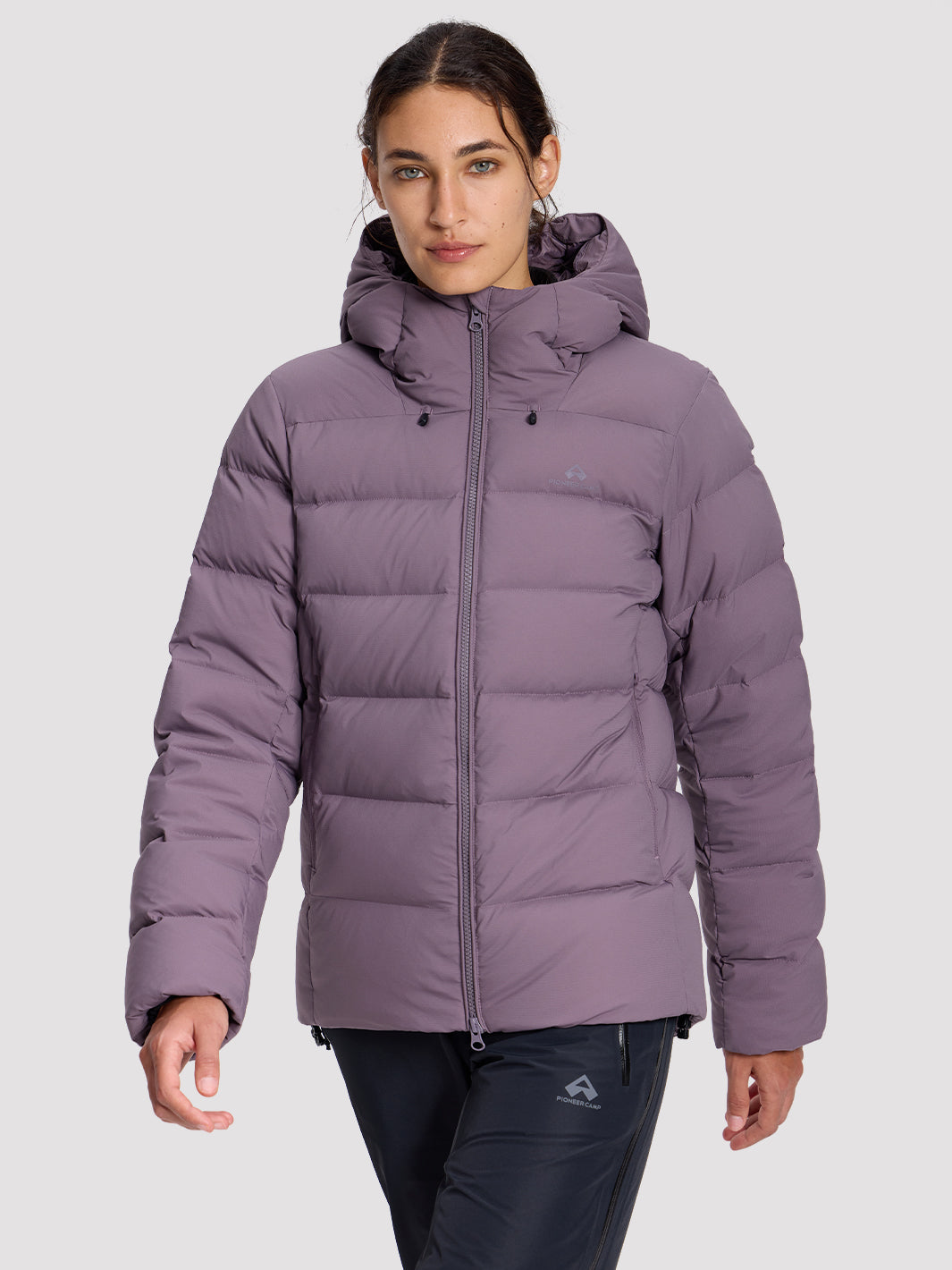 POLARIS Women's 800 Fill Goose Down Hooded Jacket Pioneer Camp