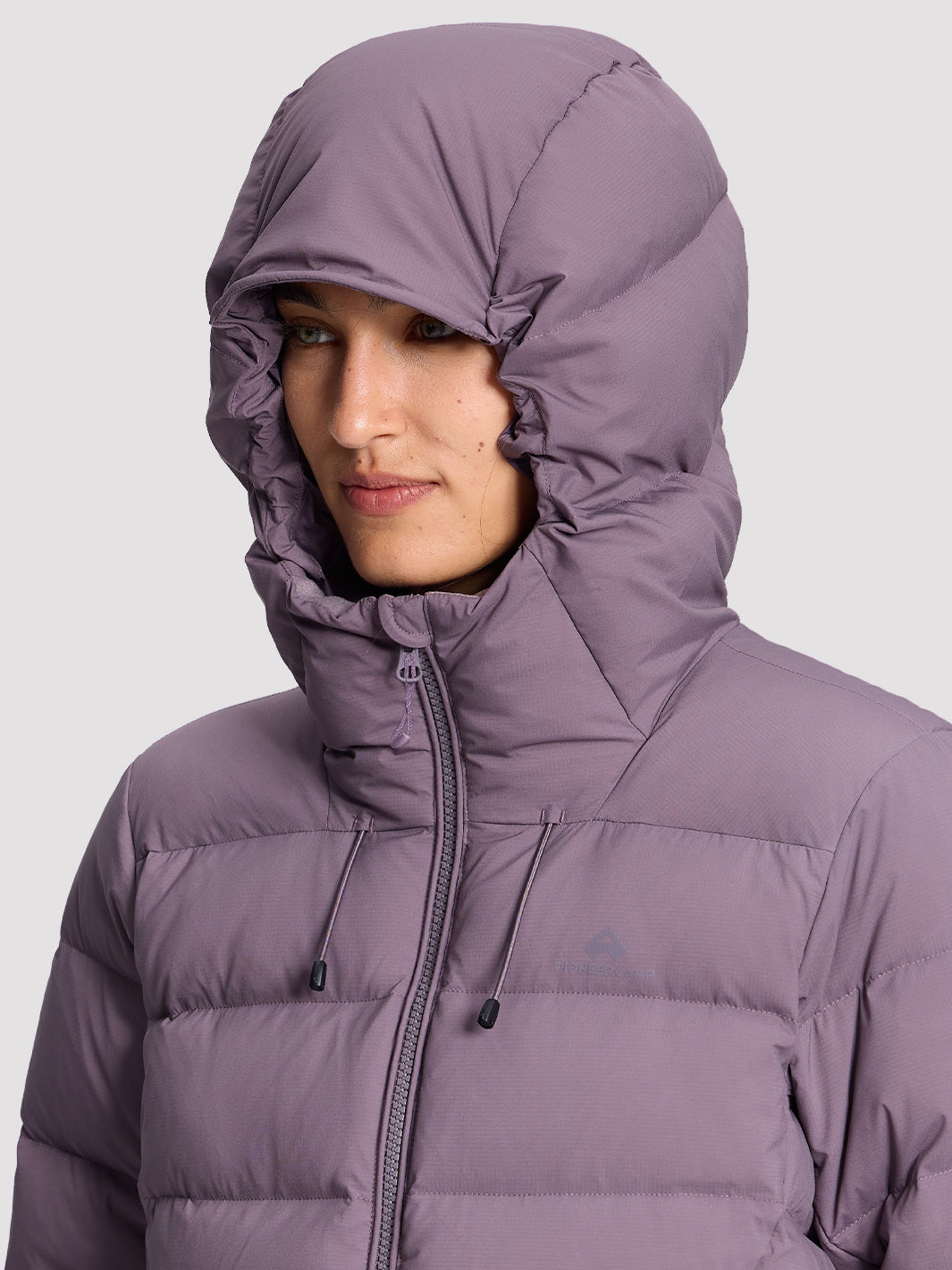 POLARIS Women's 800 Fill Goose Down Hooded Jacket Pioneer Camp