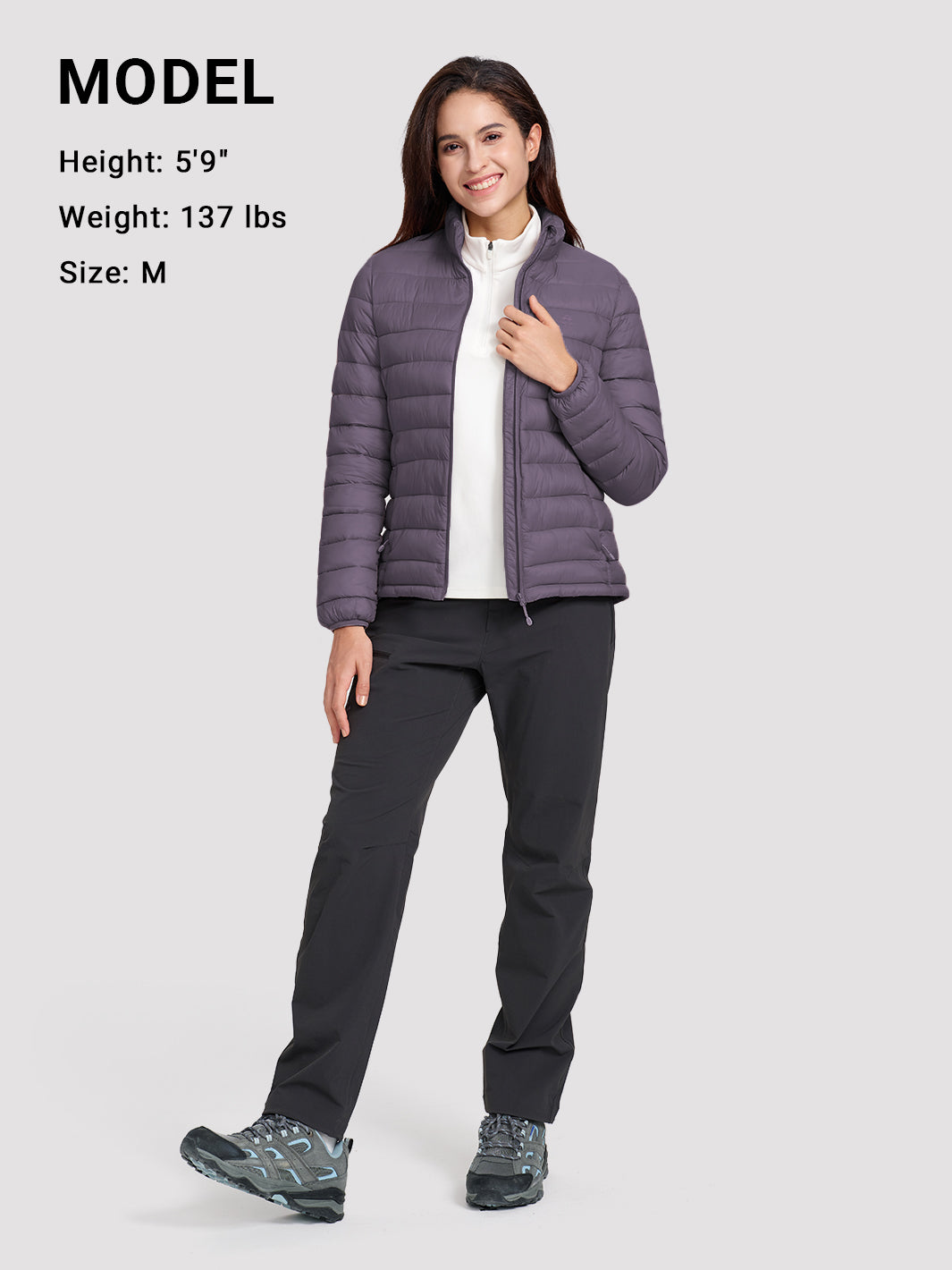 Women's 350g Lightweight Packable Puffer Jacket PIONEER CAMP