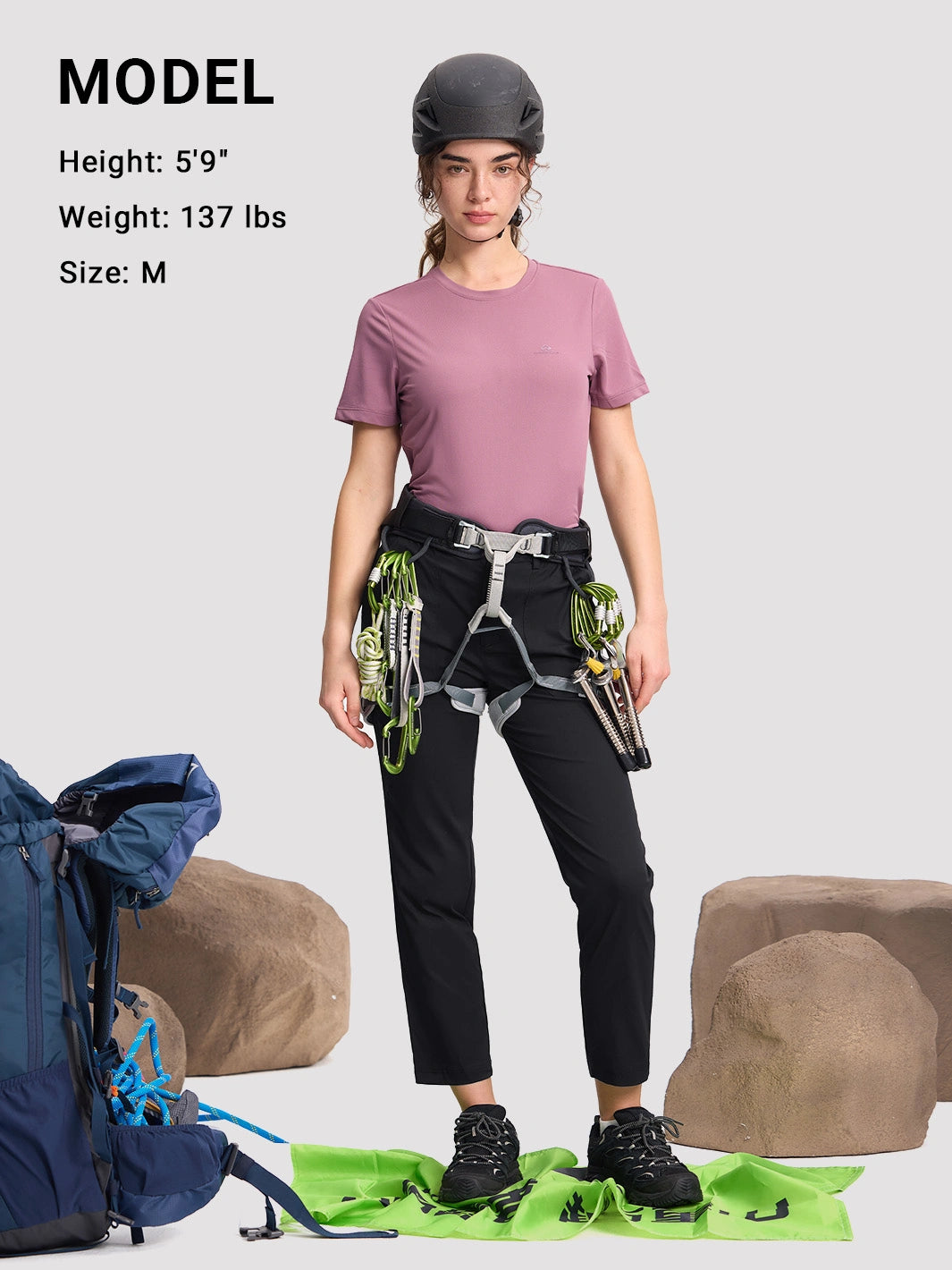 Women's Quick-Dry Water-Repellent Hiking Pants PIONEER CAMP
