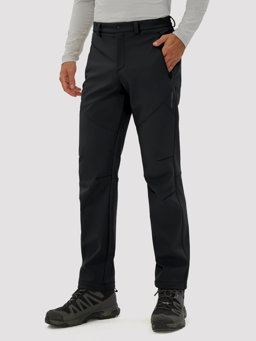 Men's Fleece-Lined Waterproof Softshell Hiking Pants