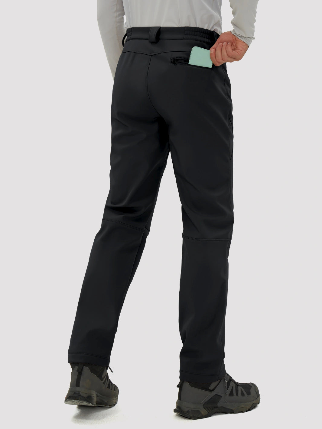 Men's Fleece-Lined Waterproof Softshell Hiking Pants