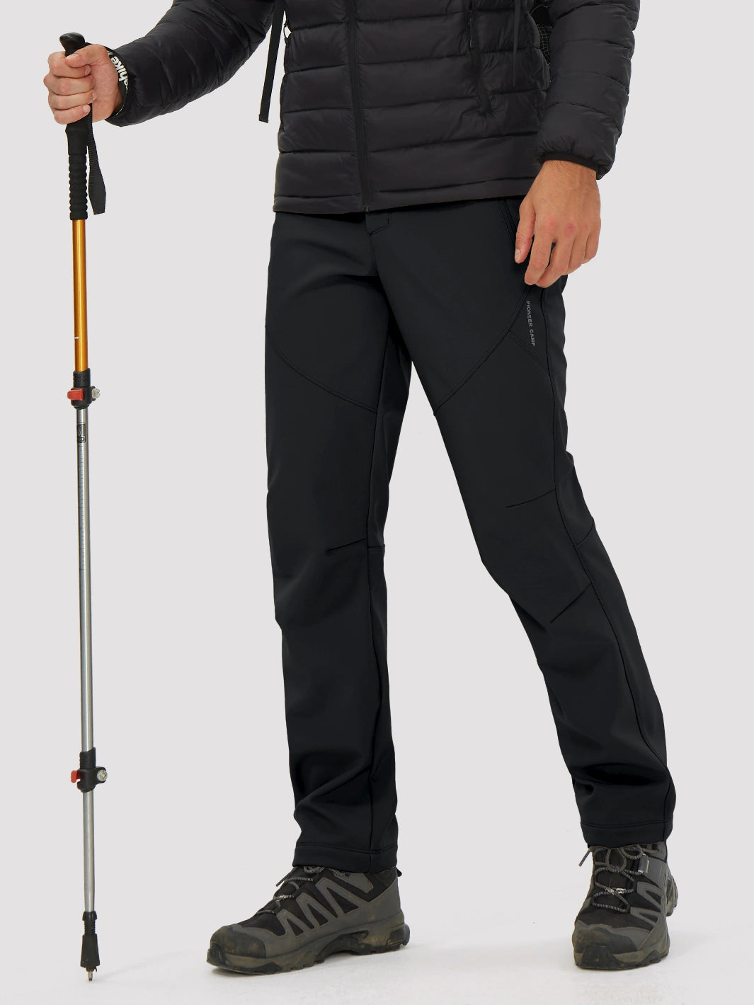 Men's Fleece-Lined Waterproof Softshell Hiking Pants
