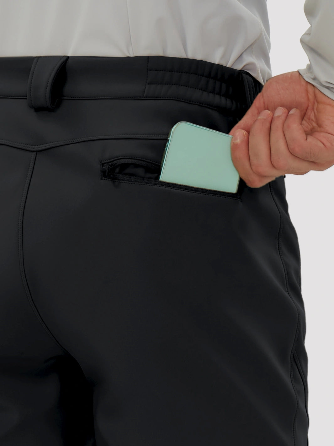 Men's Fleece-Lined Waterproof Softshell Hiking Pants