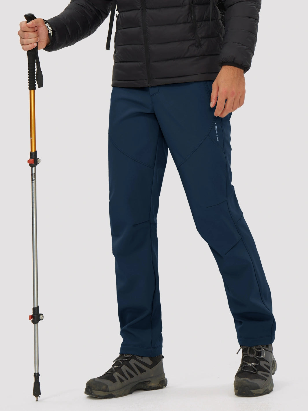 Men's Fleece-Lined Waterproof Softshell Hiking Pants