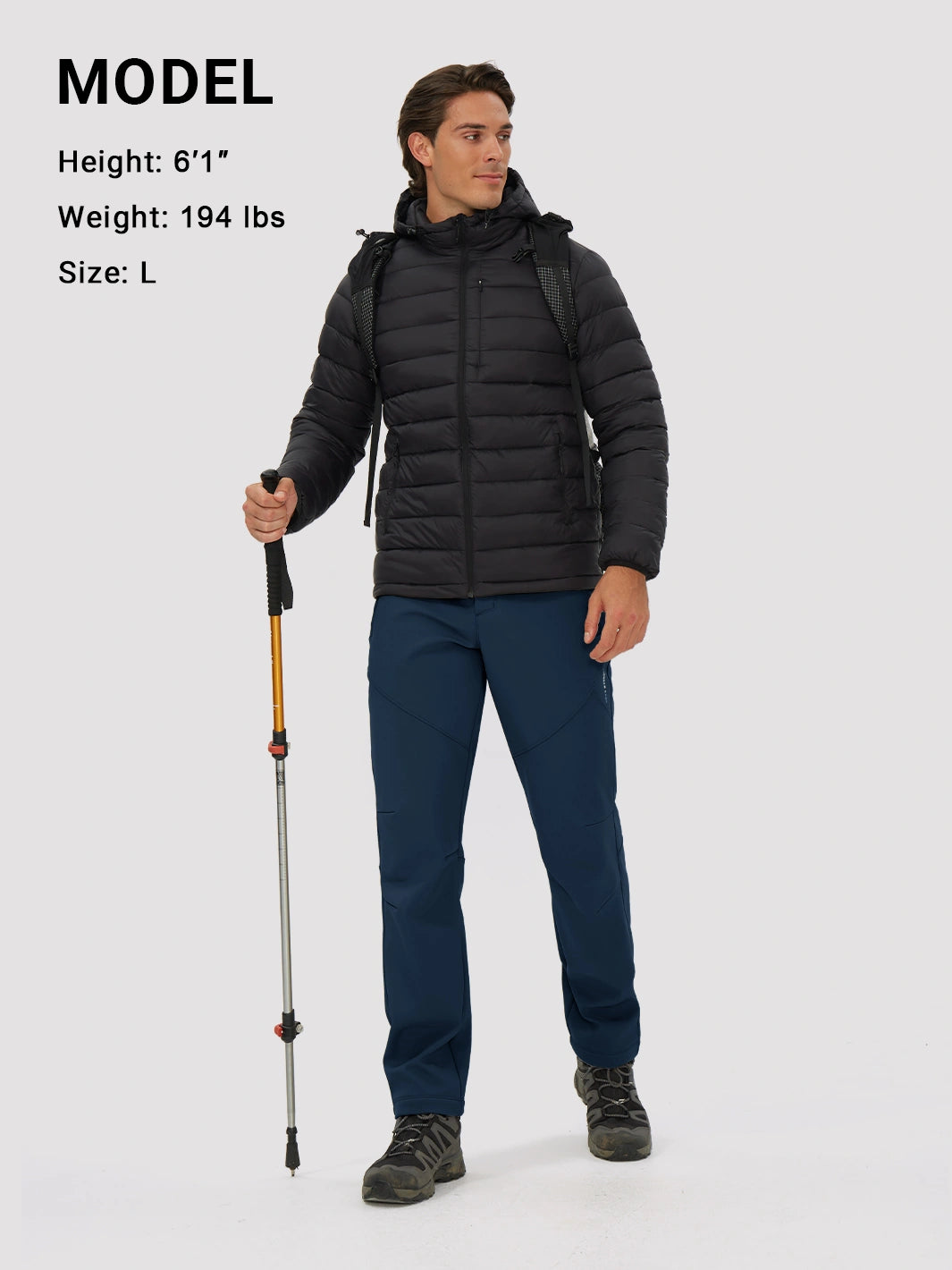 Men's Fleece-Lined Waterproof Softshell Hiking Pants