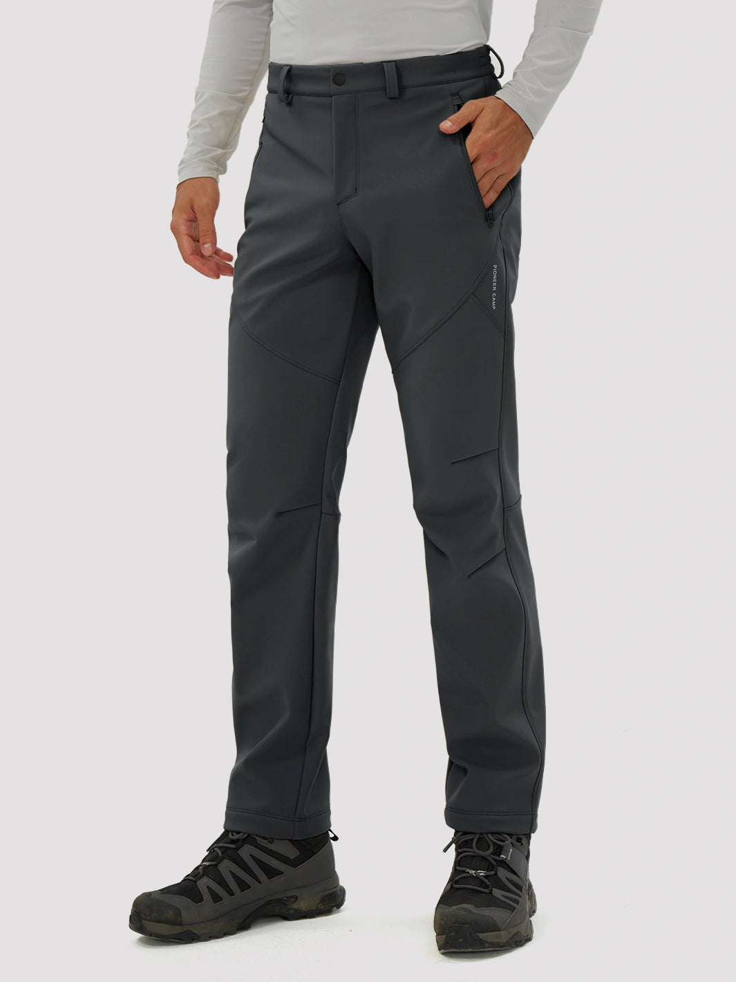 Men's Fleece-Lined Waterproof Softshell Hiking Pants