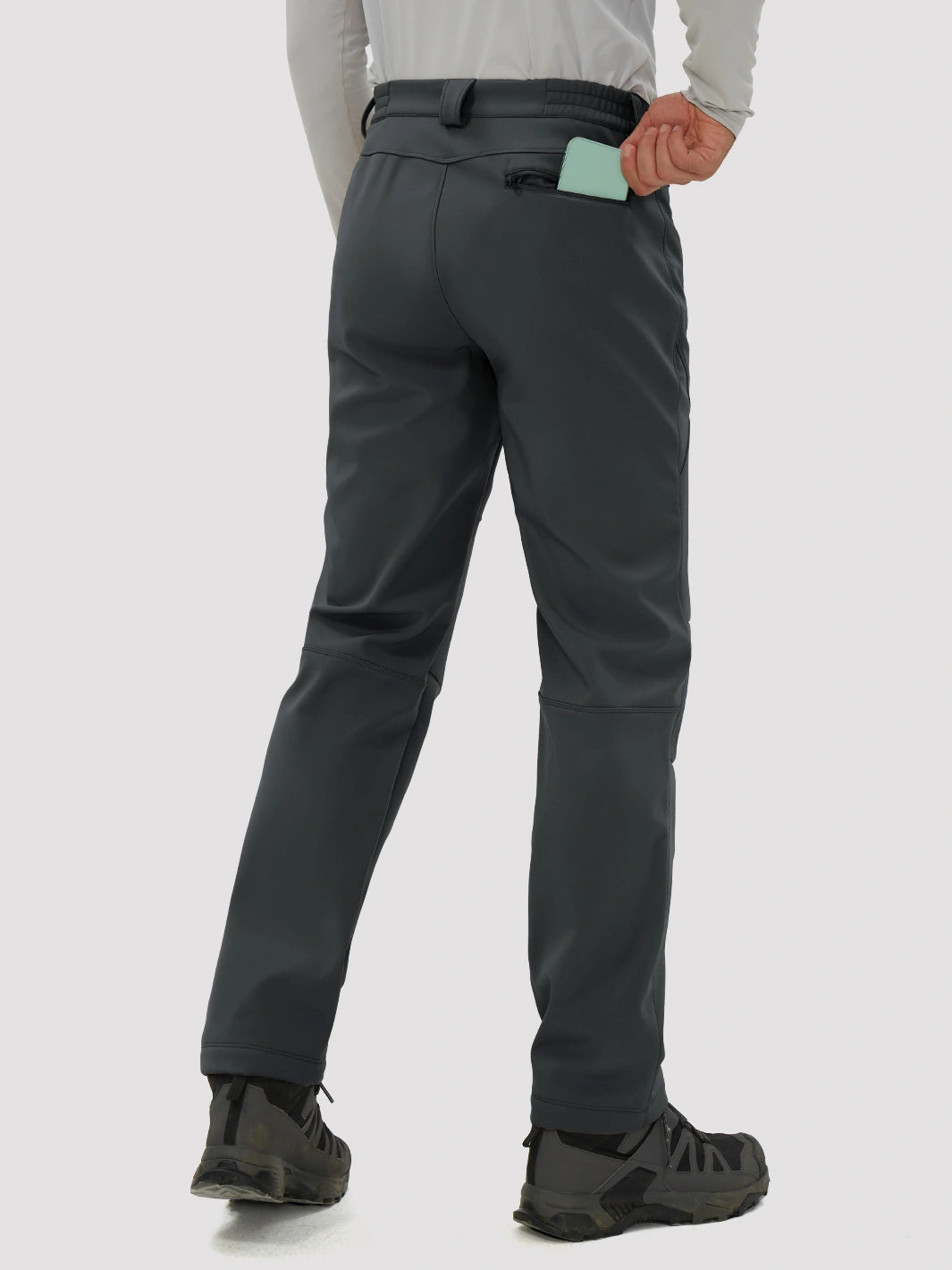 Men's Fleece-Lined Waterproof Softshell Hiking Pants