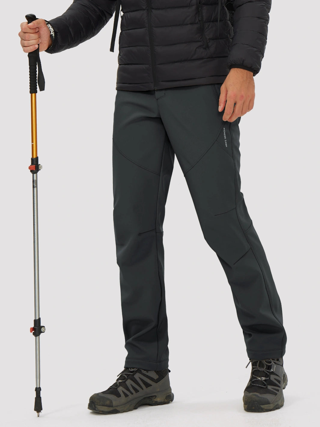 Men's Fleece-Lined Waterproof Softshell Hiking Pants