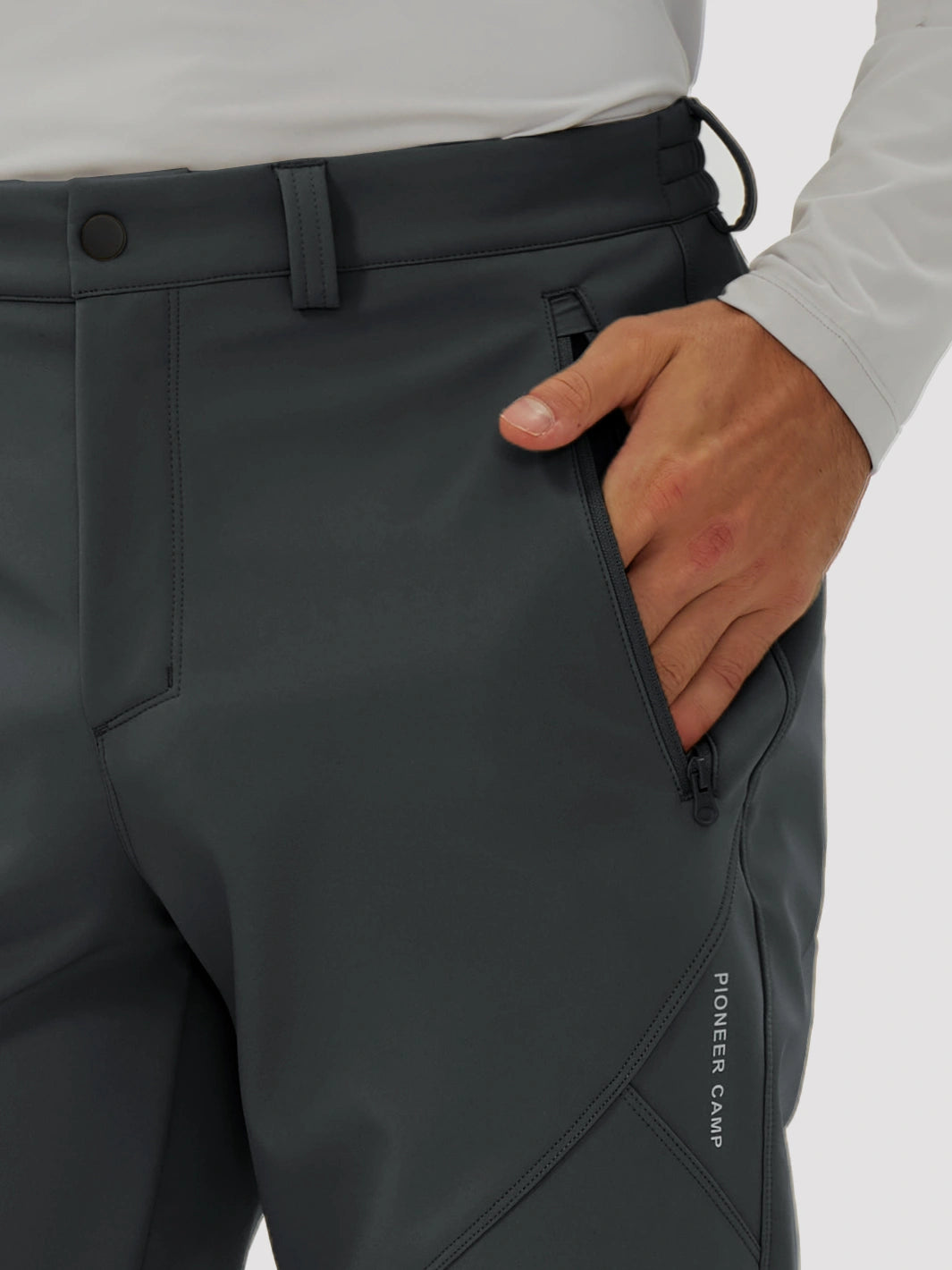 Men's Fleece-Lined Waterproof Softshell Hiking Pants