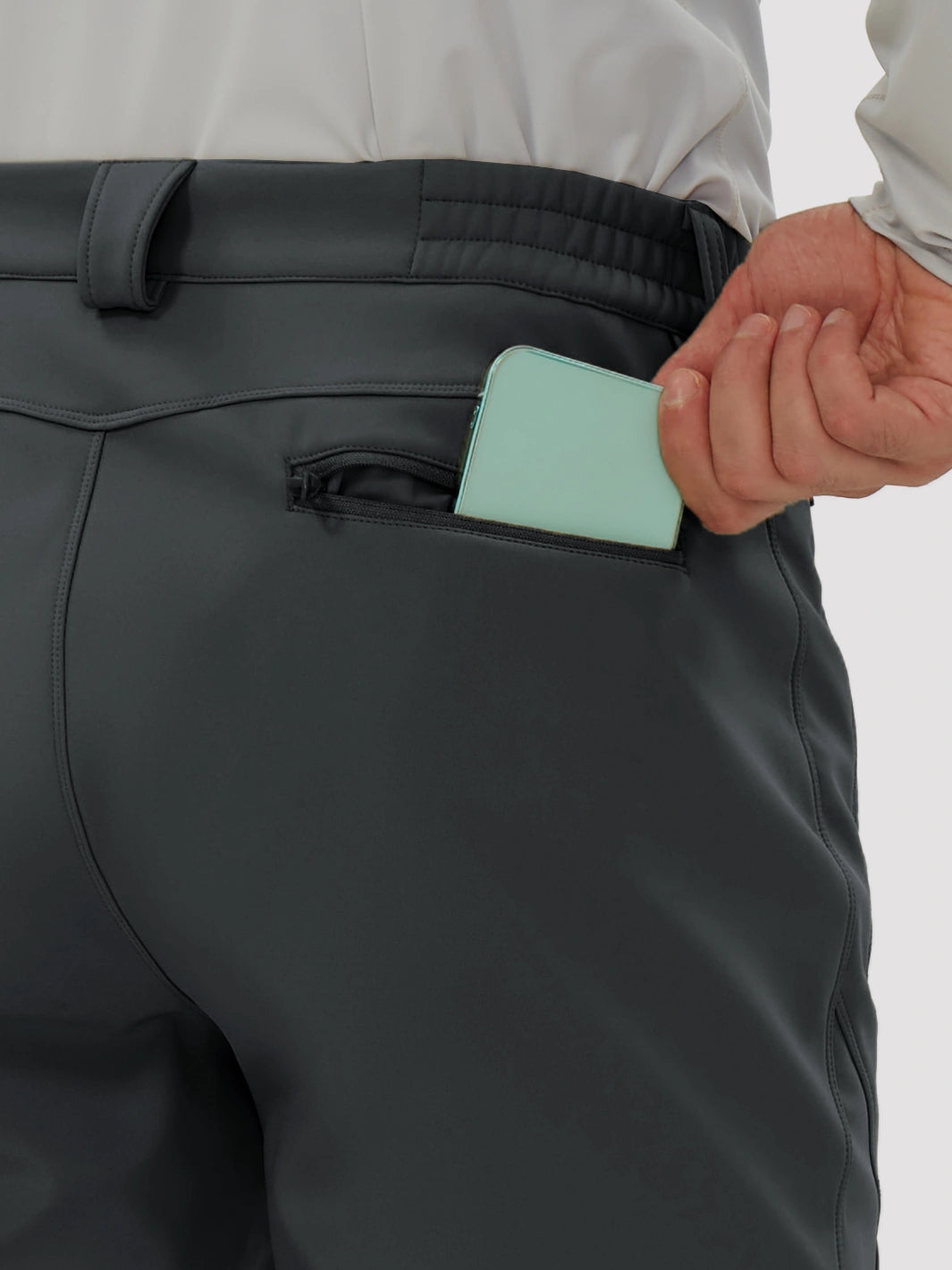 Men's Fleece-Lined Waterproof Softshell Hiking Pants