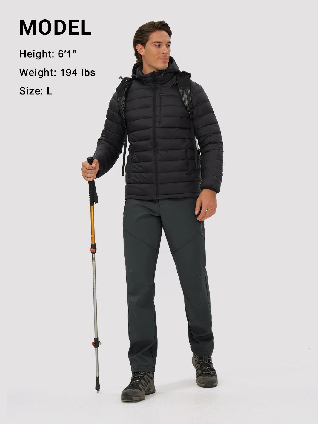 Men's Fleece-Lined Waterproof Softshell Hiking Pants