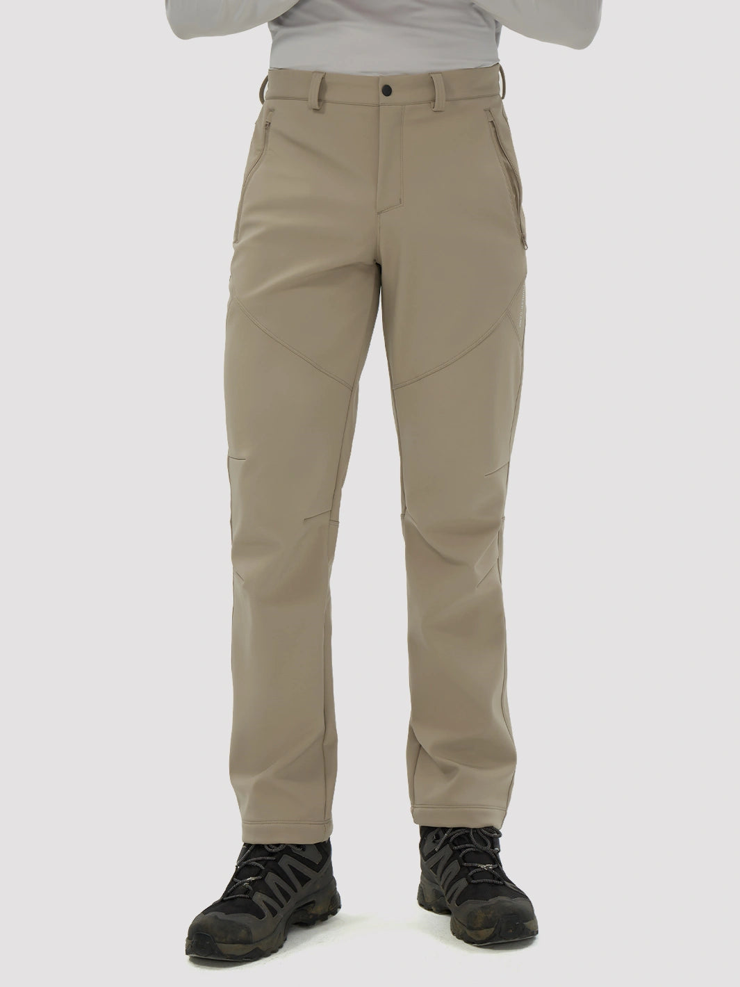Men's Fleece-Lined Waterproof Softshell Hiking Pants