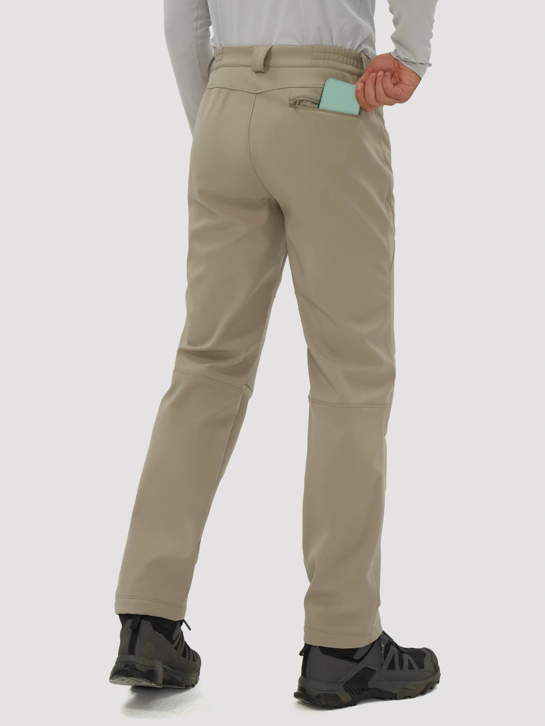 Men's Fleece-Lined Waterproof Softshell Hiking Pants