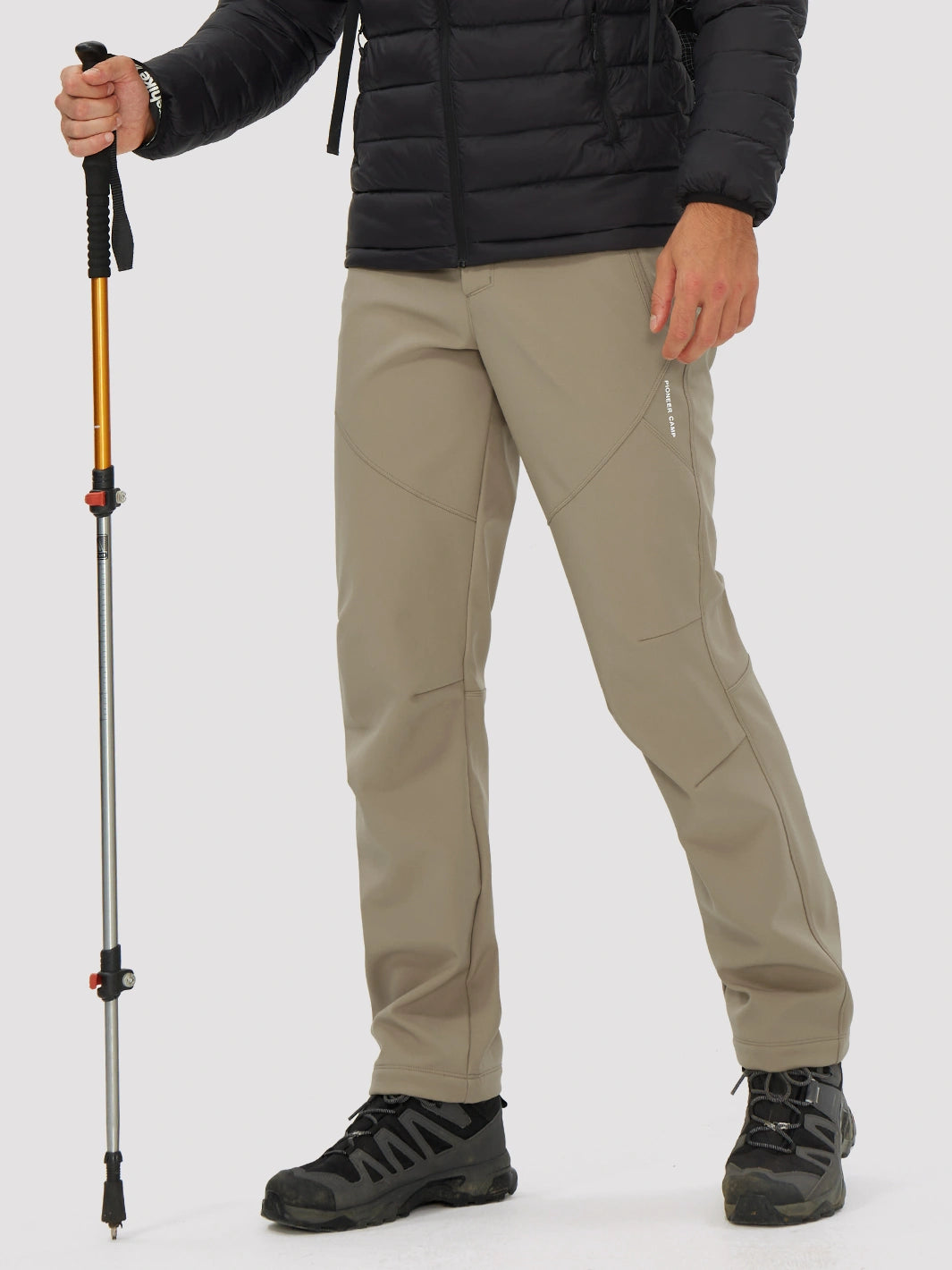 Men's Fleece-Lined Waterproof Softshell Hiking Pants