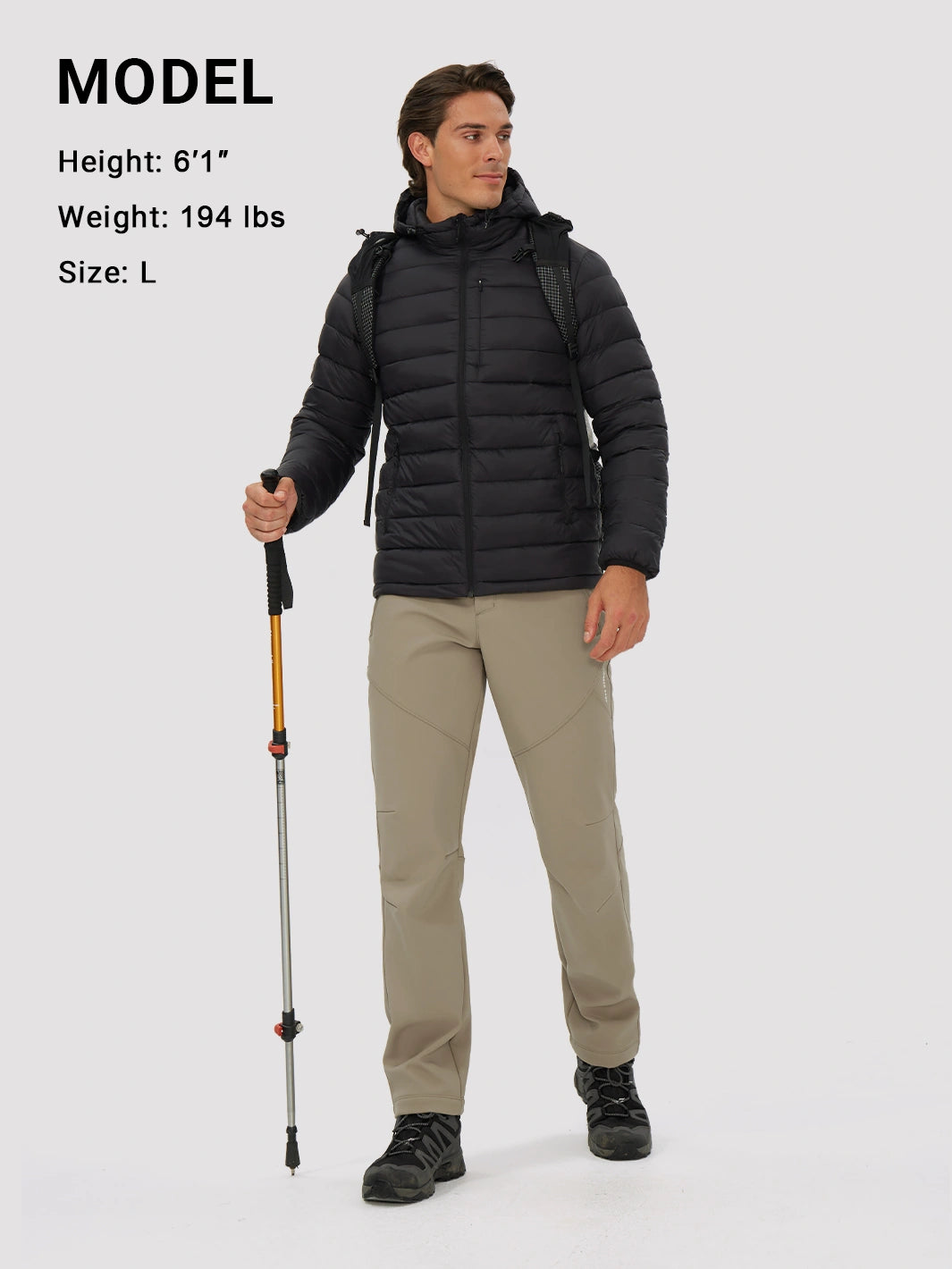 Men's Fleece-Lined Waterproof Softshell Hiking Pants