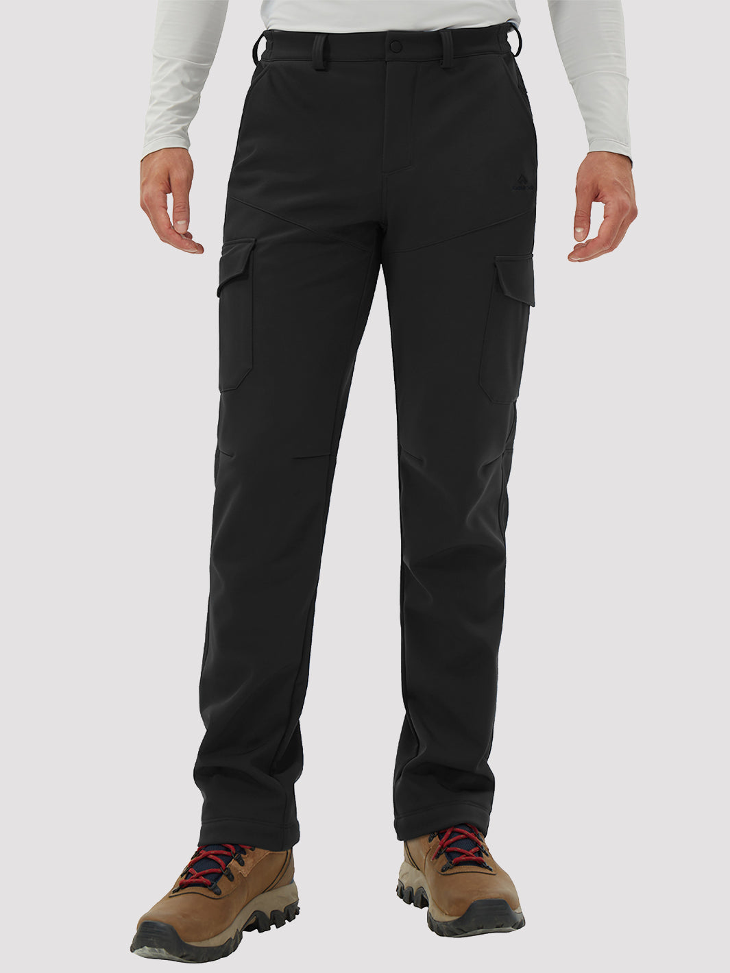 Men's Fleece-Lined Waterproof Cargo Hiking Pants PIONEER CAMP