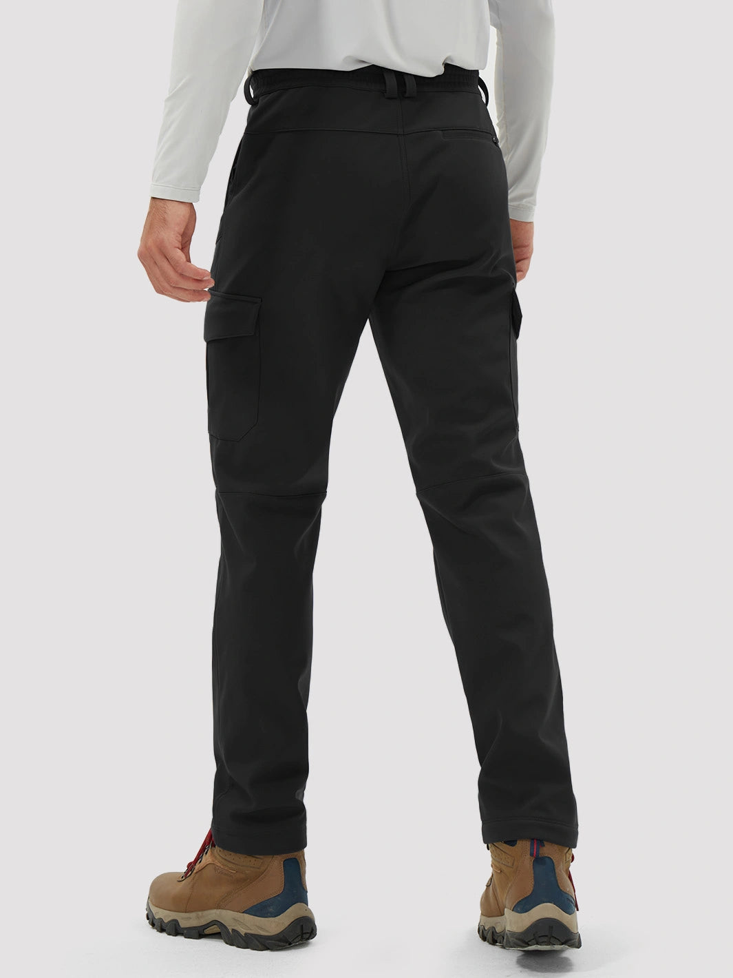 Men's Fleece-Lined Waterproof Cargo Hiking Pants