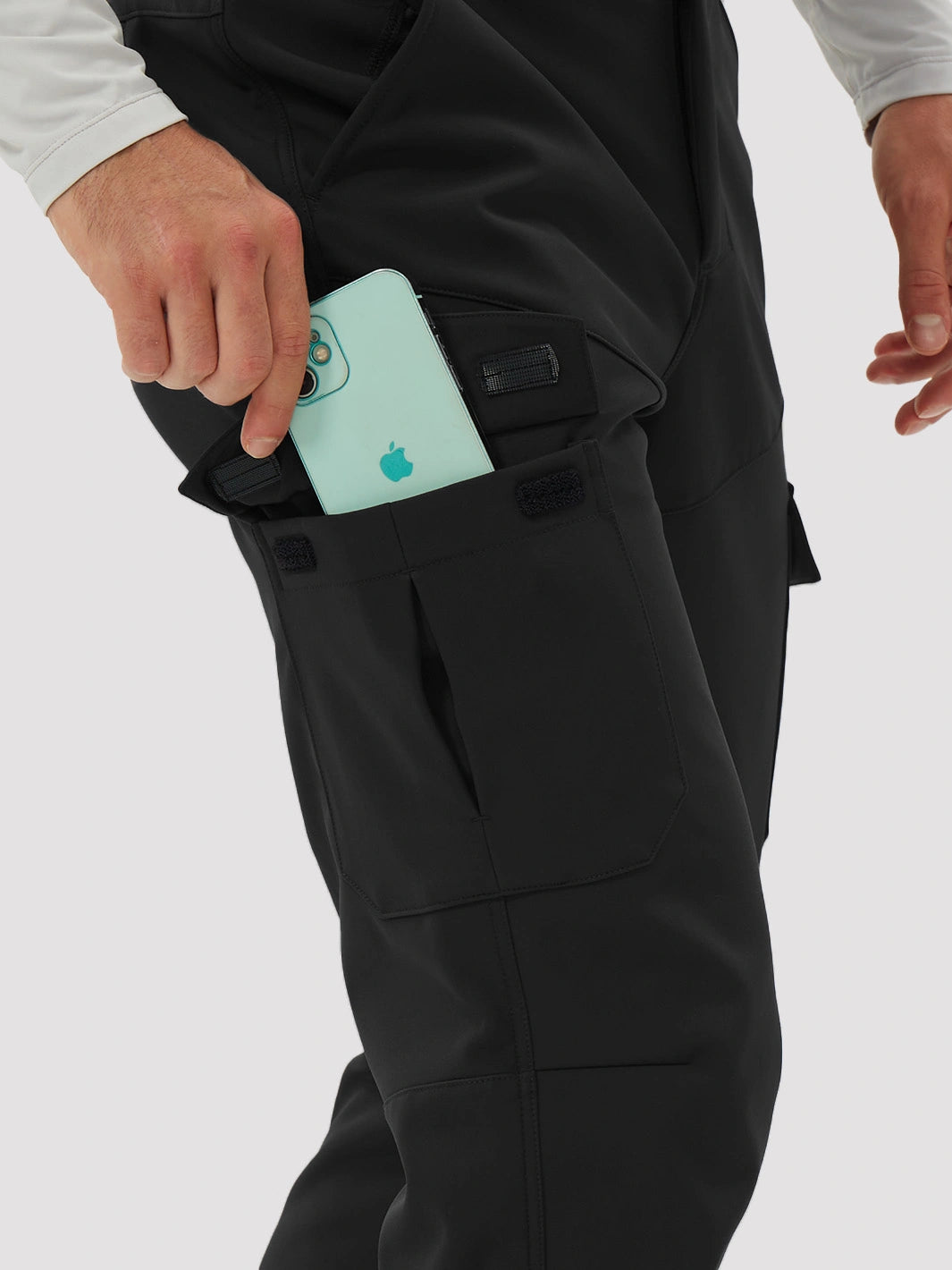 Men's Fleece-Lined Waterproof Cargo Hiking Pants