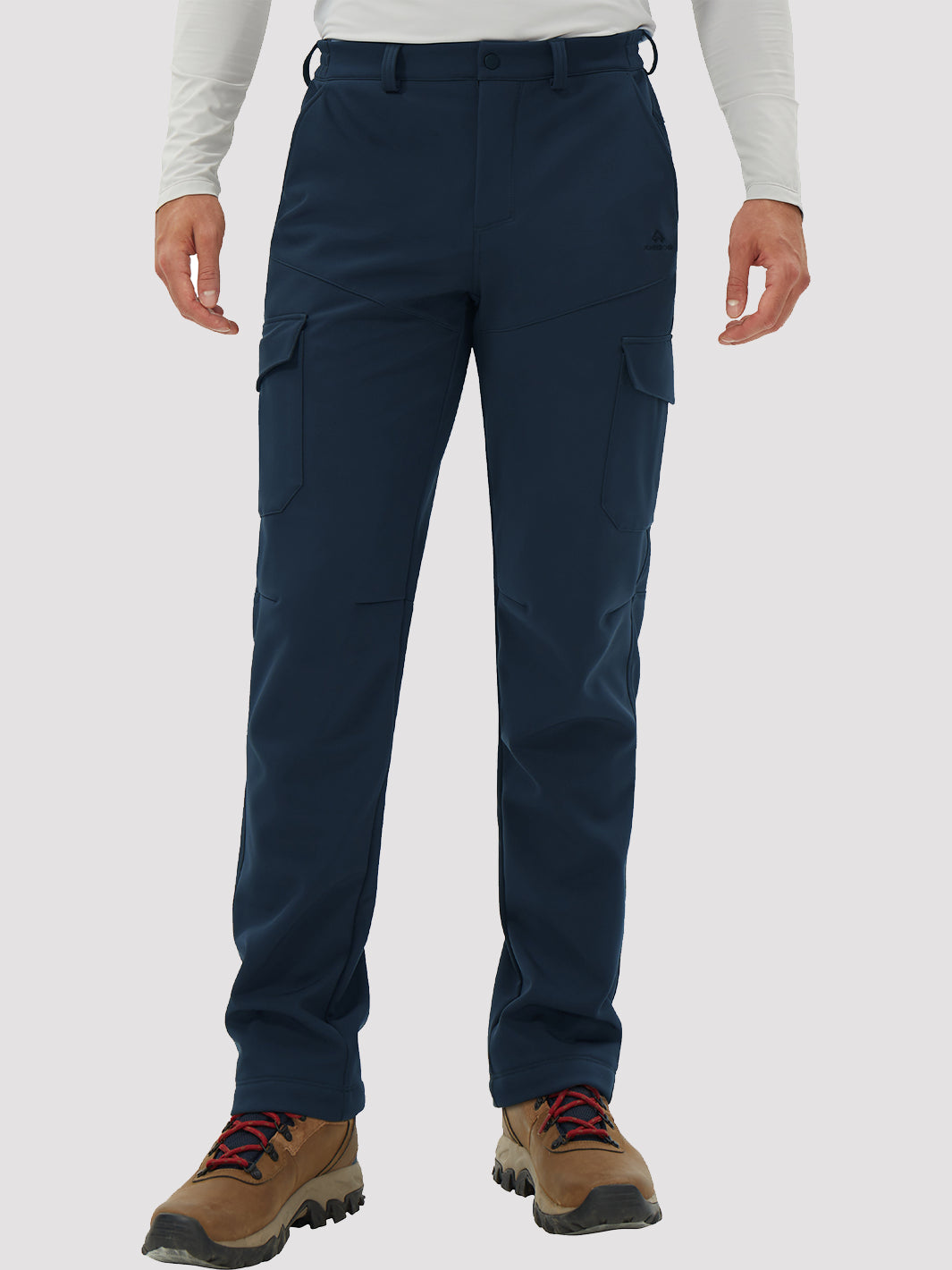 Men's Fleece-Lined Waterproof Cargo Hiking Pants