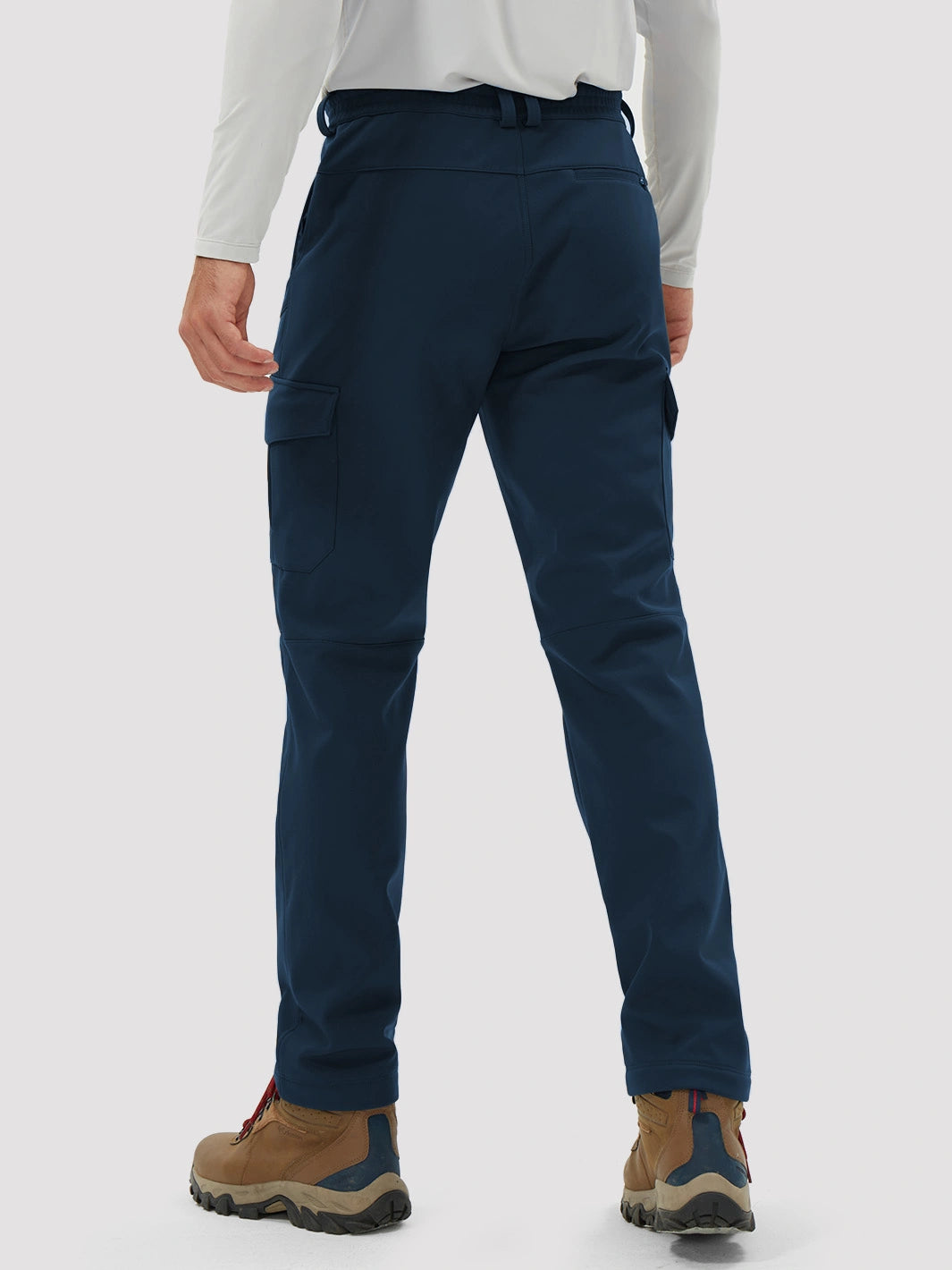 Men's Fleece-Lined Waterproof Cargo Hiking Pants