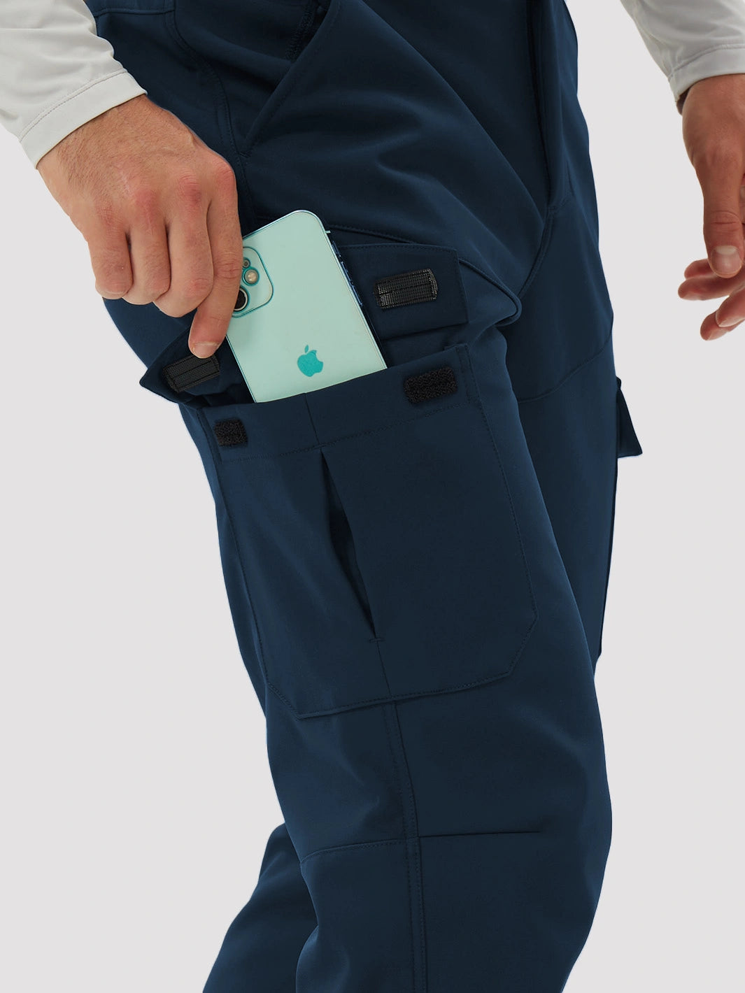 Men's Fleece-Lined Waterproof Cargo Hiking Pants