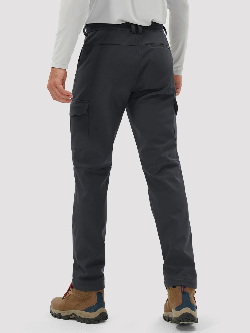Men's Fleece-Lined Waterproof Cargo Hiking Pants