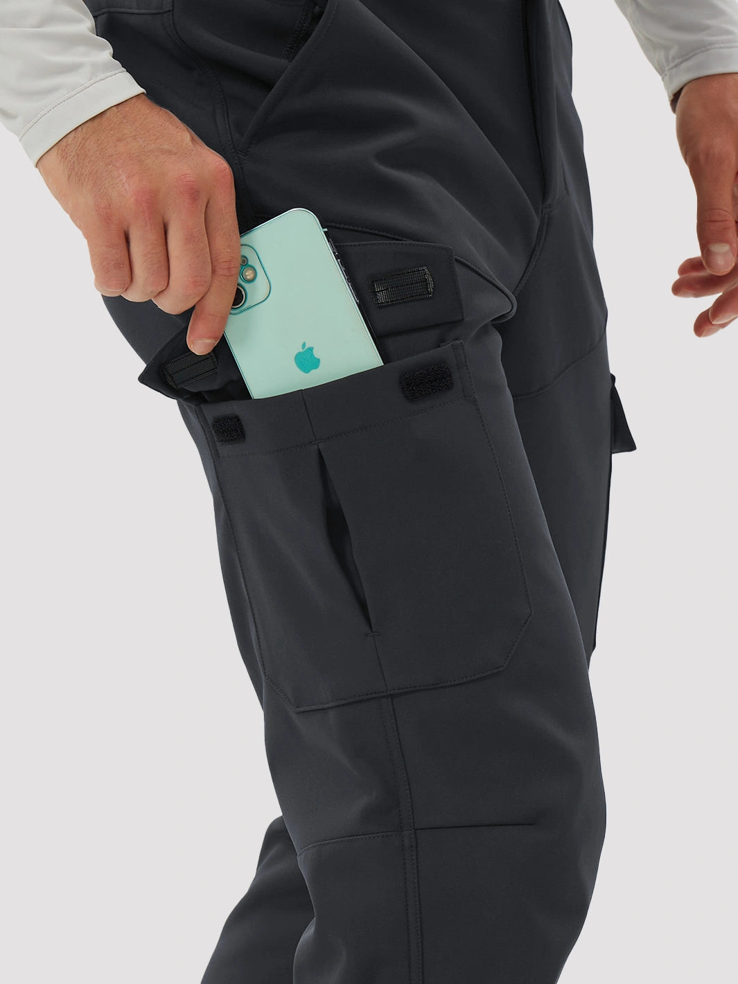 Men's Fleece-Lined Waterproof Cargo Hiking Pants