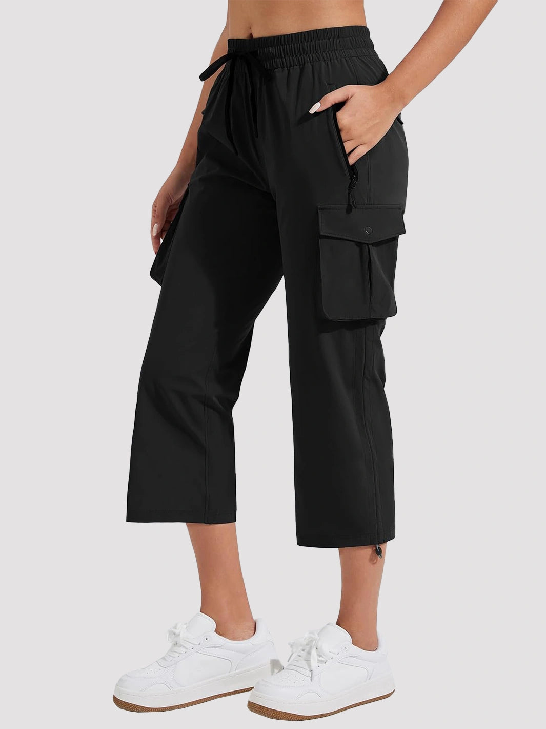 Women's Lightweight Quick-Dry Cargo Capri Pants