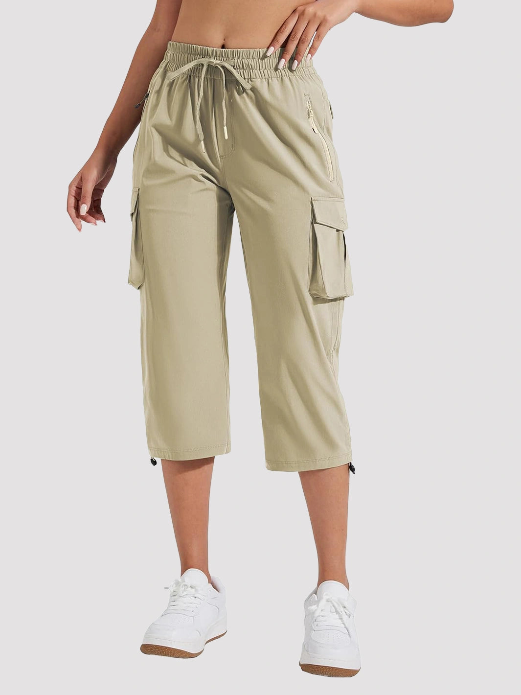 Women's Lightweight Quick-Dry Cargo Capri Pants