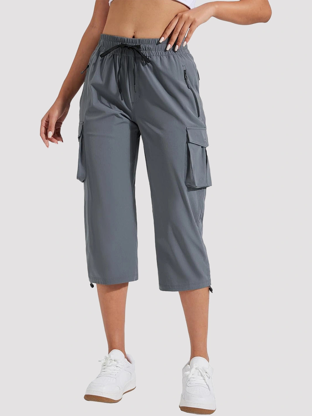 Women's Lightweight Quick-Dry Cargo Capri Pants