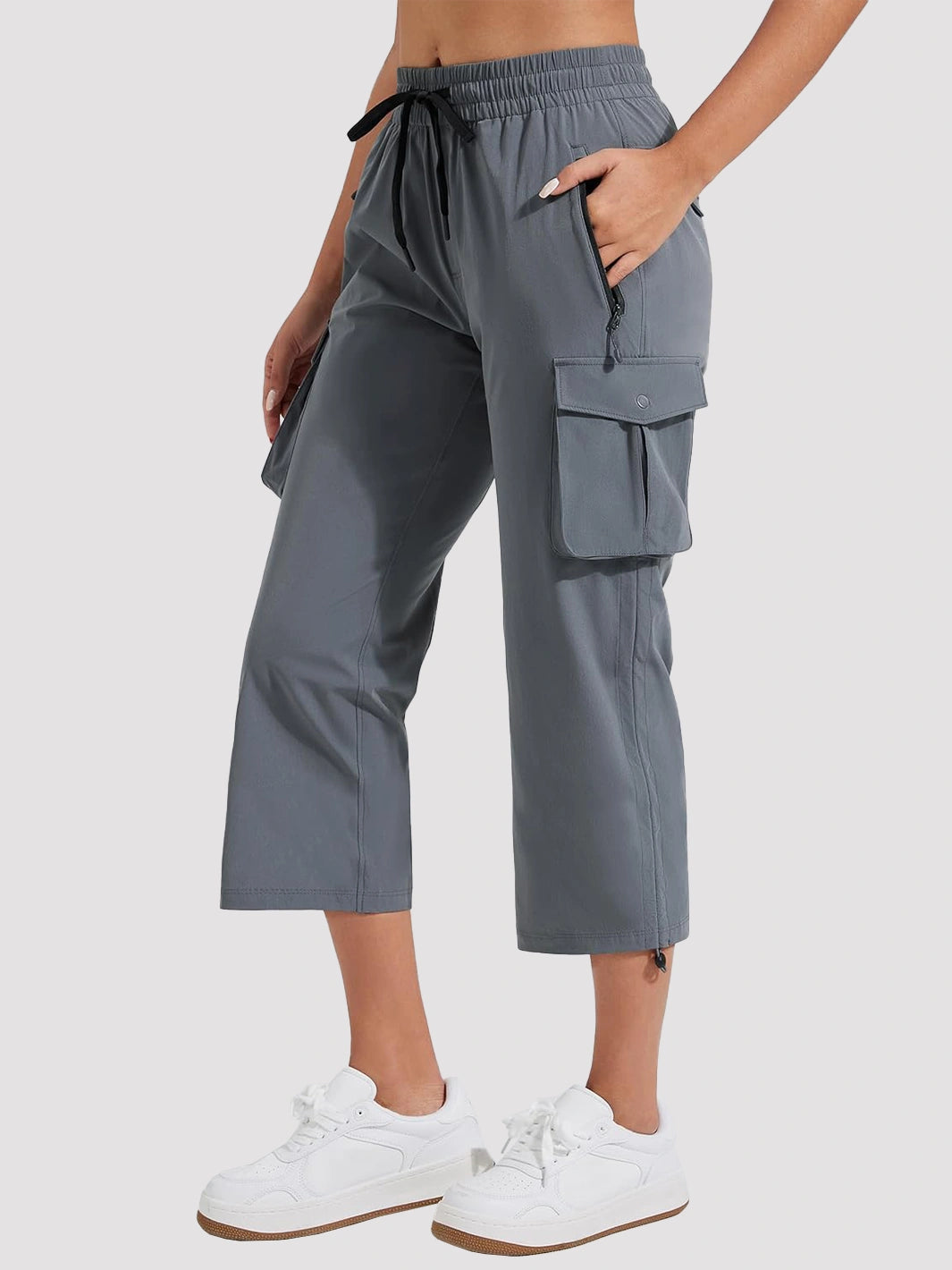 Women's Lightweight Quick-Dry Cargo Capri Pants