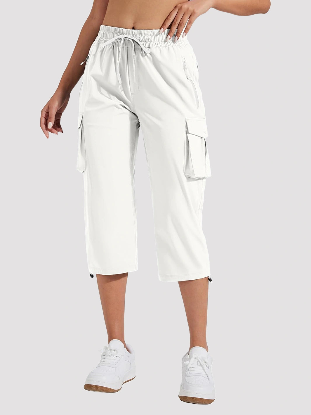 Women's Lightweight Quick-Dry Cargo Capri Pants