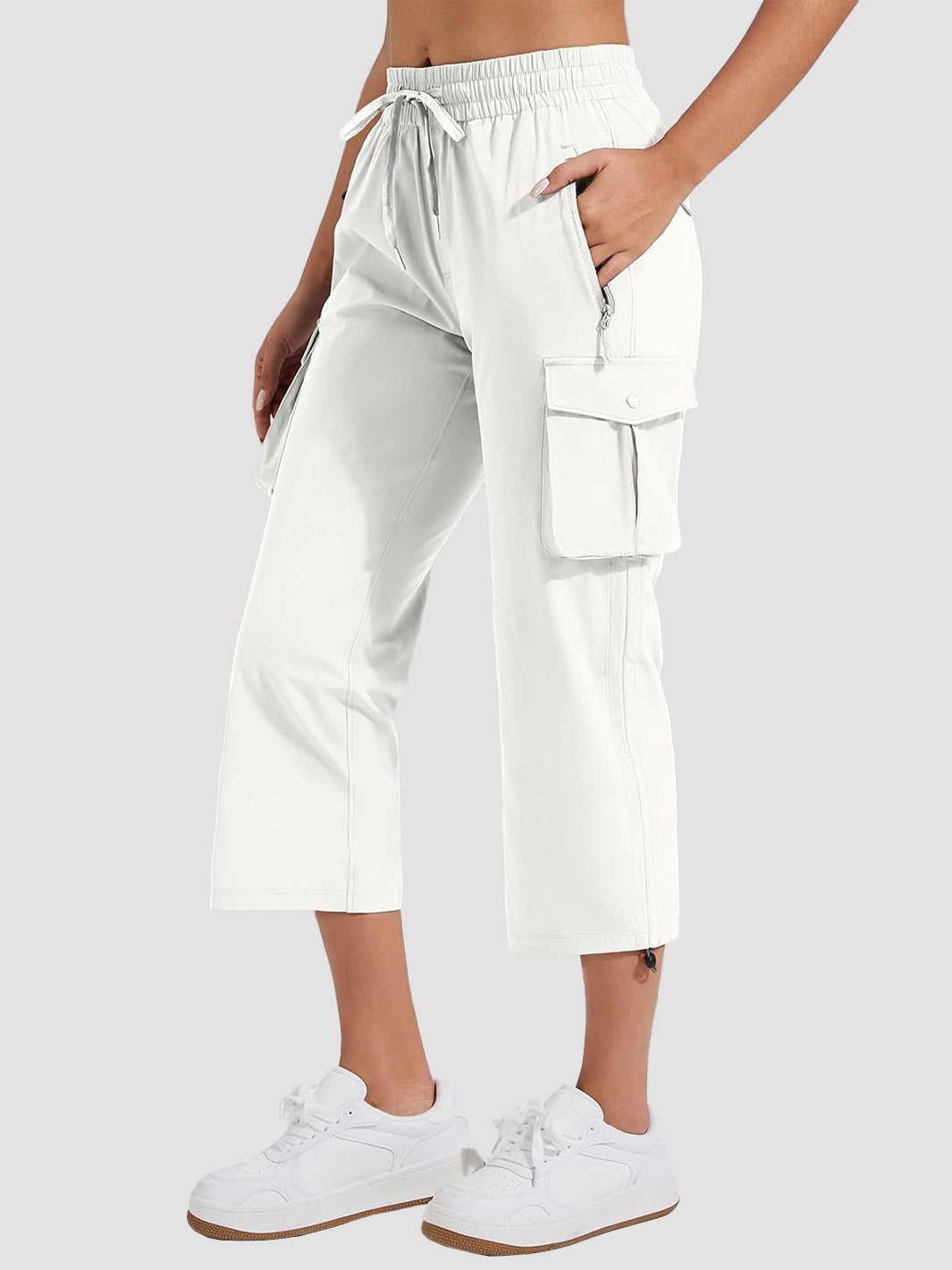 Women's Lightweight Quick-Dry Cargo Capri Pants