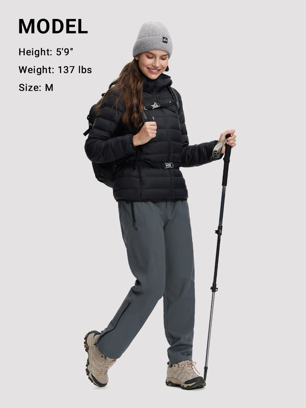 Women's Fleece-Lined Water-Resistant Hiking Pants