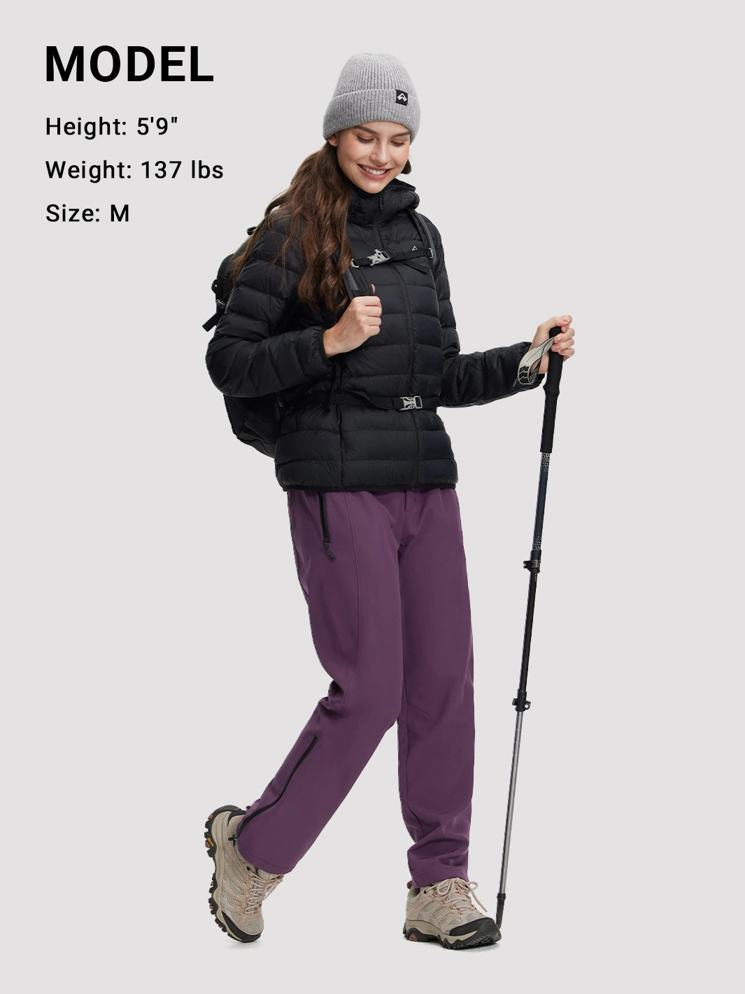 Women's Fleece-Lined Water-Resistant Hiking Pants