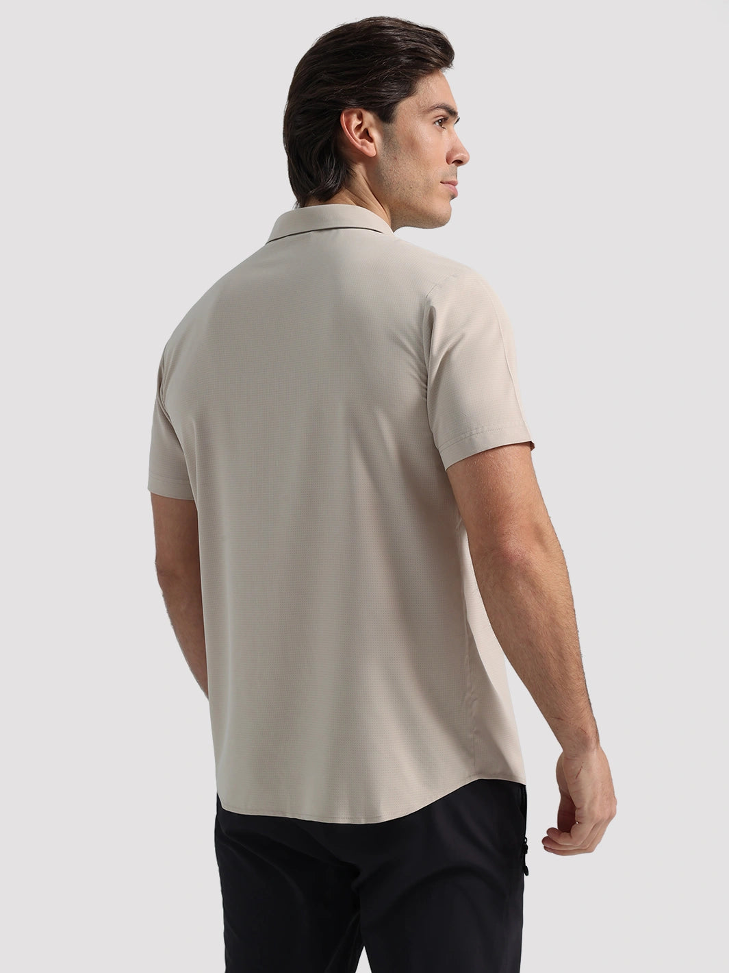 Men's UPF 50+ Quick-Dry Fishing Shirt with Rod Holder