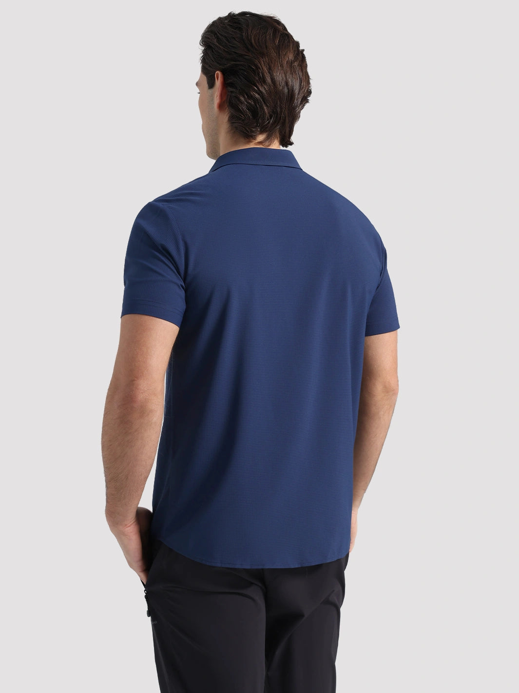 Men's UPF 50+ Quick-Dry Fishing Shirt with Rod Holder