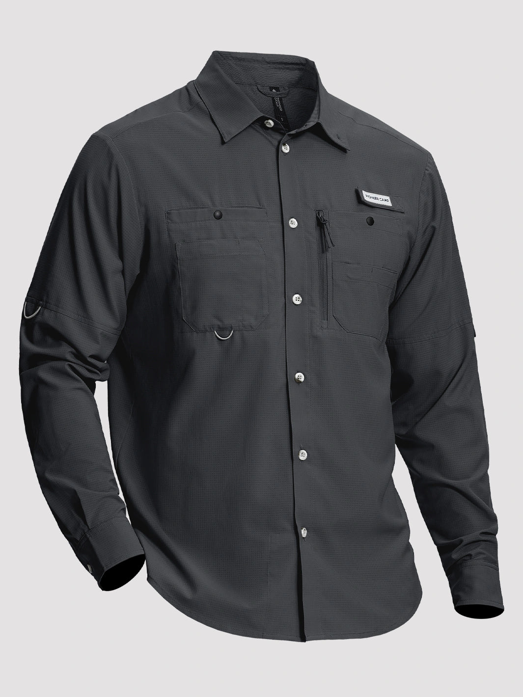 Camicia da pesca e trekking da uomo UPF 50+ con 6 tasche