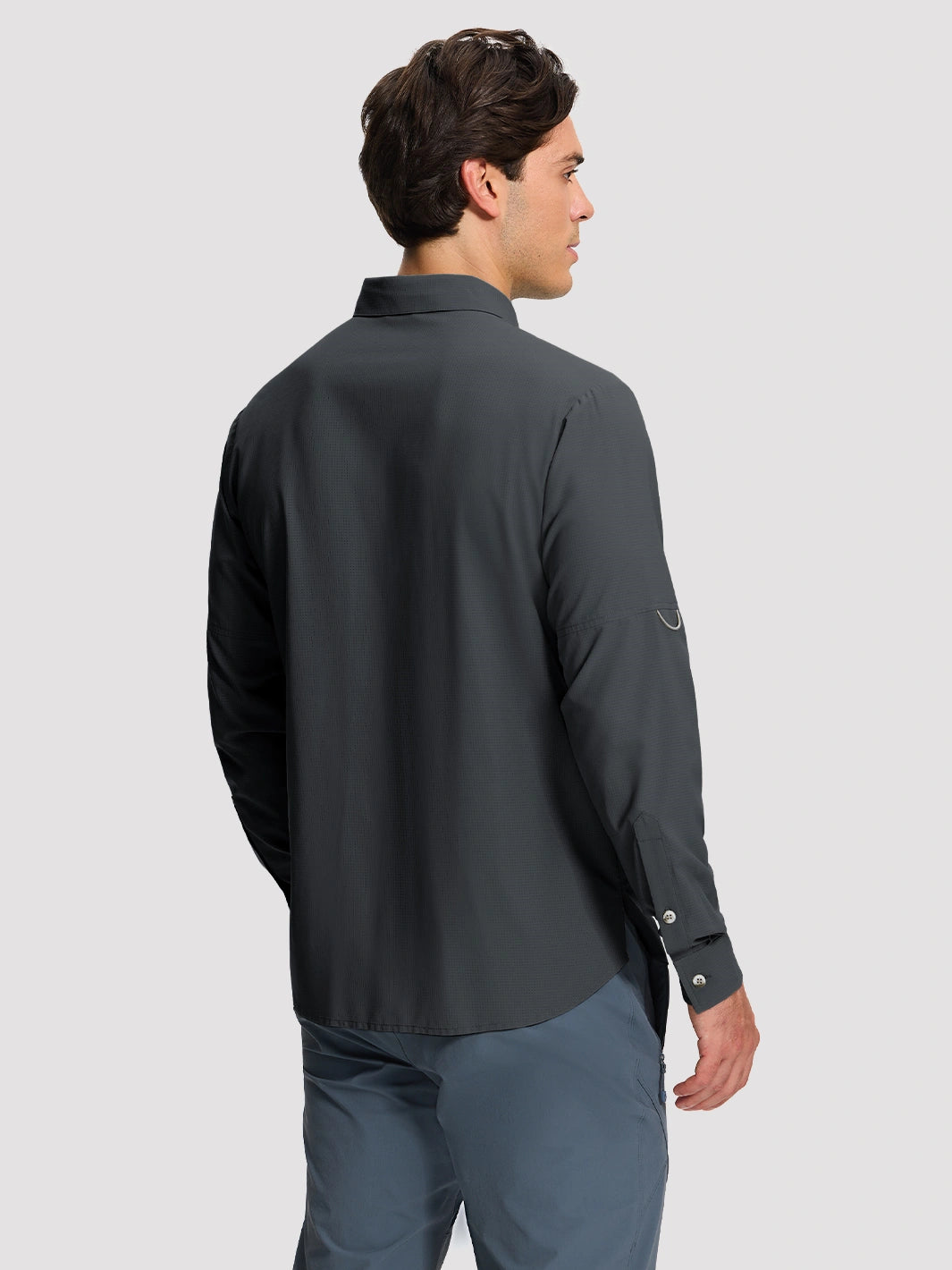 Camicia da pesca e trekking da uomo UPF 50+ con 6 tasche