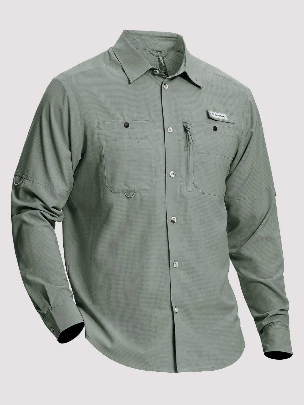 Camicia da pesca e trekking da uomo UPF 50+ con 6 tasche