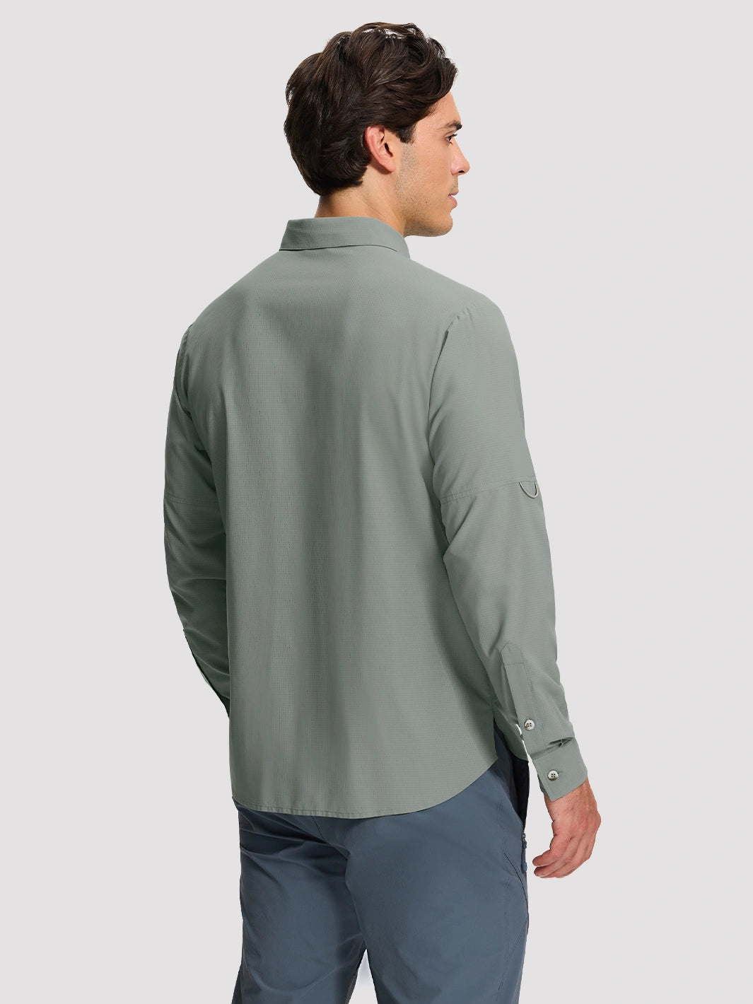 Camicia da pesca e trekking da uomo UPF 50+ con 6 tasche