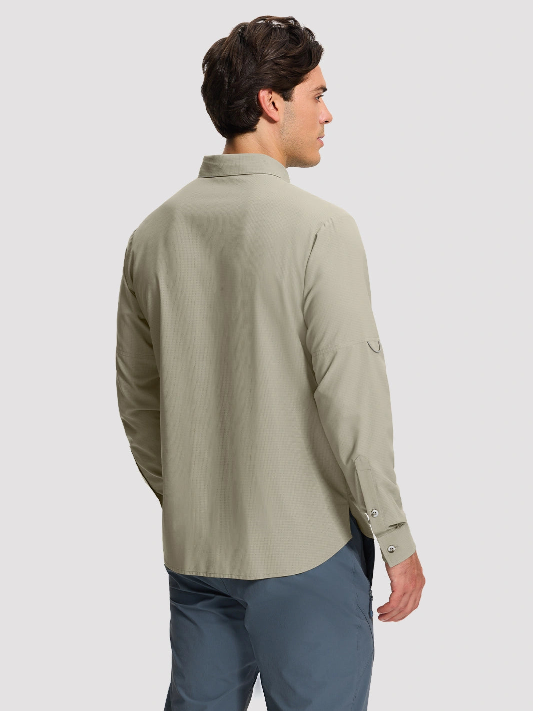 Camicia da pesca e trekking da uomo UPF 50+ con 6 tasche