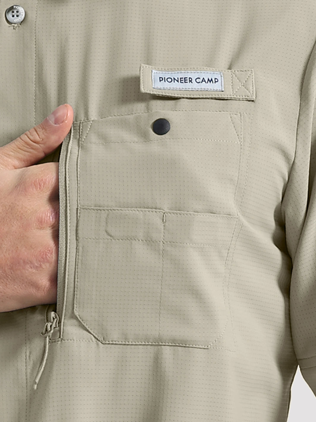 Camicia da pesca e trekking da uomo UPF 50+ con 6 tasche
