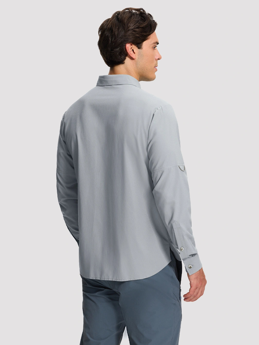 Camicia da pesca e trekking da uomo UPF 50+ con 6 tasche