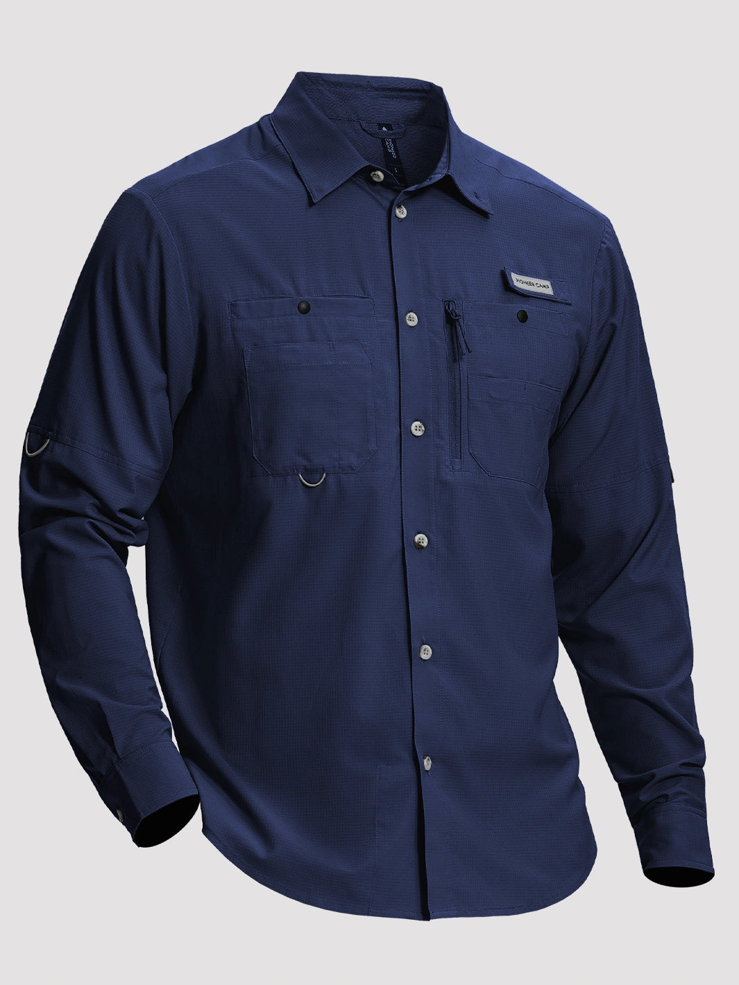 Camicia da pesca e trekking da uomo UPF 50+ con 6 tasche