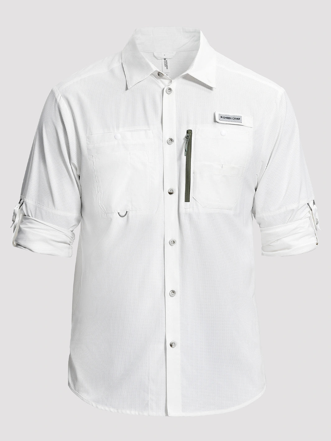 Camicia da pesca e trekking da uomo UPF 50+ con 6 tasche